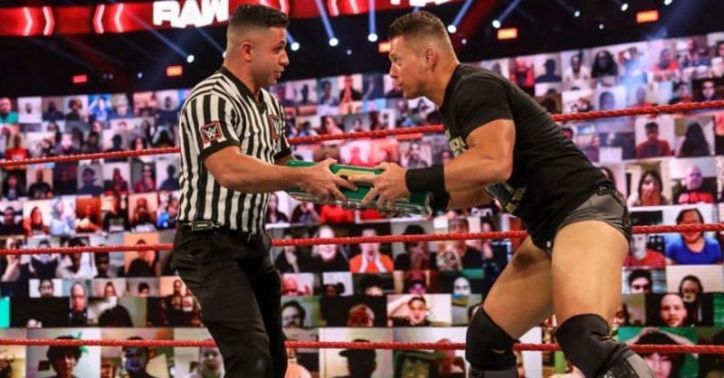 The Miz attempting a cash-in